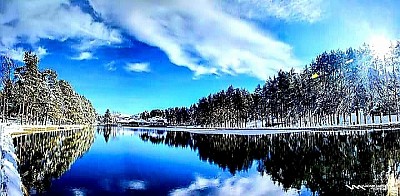Old Zlatibor and the view of the lake before major construction – an authentic postcard from times gone by