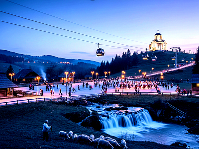 Northern Gate of Zlatibor - The Northern Gate of Zlatibor represents the first encounter with this mountain, where a journey into the world of tradition and natural beauty opens through picturesque villages. This entrance zone is not just a passage to the tourist center, but a space where each hamlet tells its story through old crafts, hardworking hosts and landscapes that announce the strength and vastness of the massif. Mačkat stands as the capital of Zlatibor flavors, widely famous for its prosciutto and traditional meat drying that is passed down from generation to generation. The village of Tripkova exudes a special artistic energy and a long glassmaking tradition, while Branešci is a gate that connects roads and preserves the image of tame pastures. Kriva Reka completes this northern part with its water and vastness, making it a rich mosaic of villages that proudly guard the gate of Zlatibor.